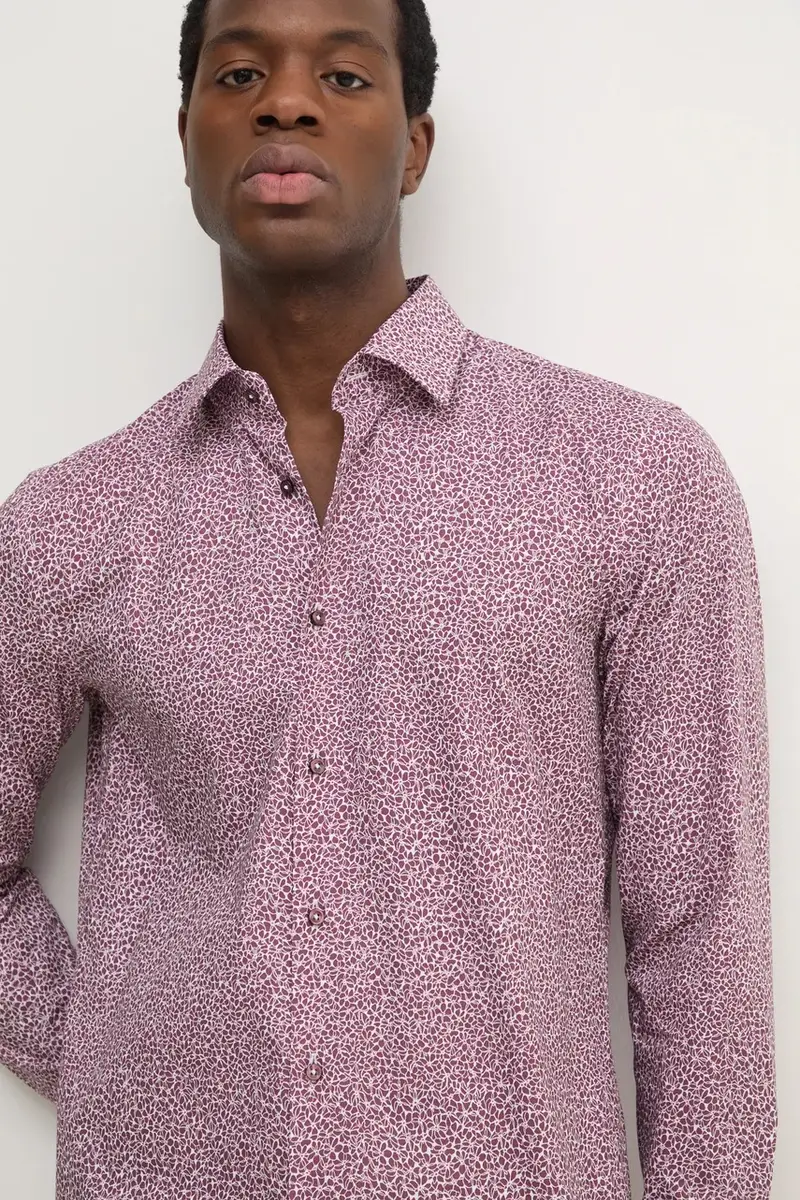 camicia uomo colore rosa 50533021 miniatura 4