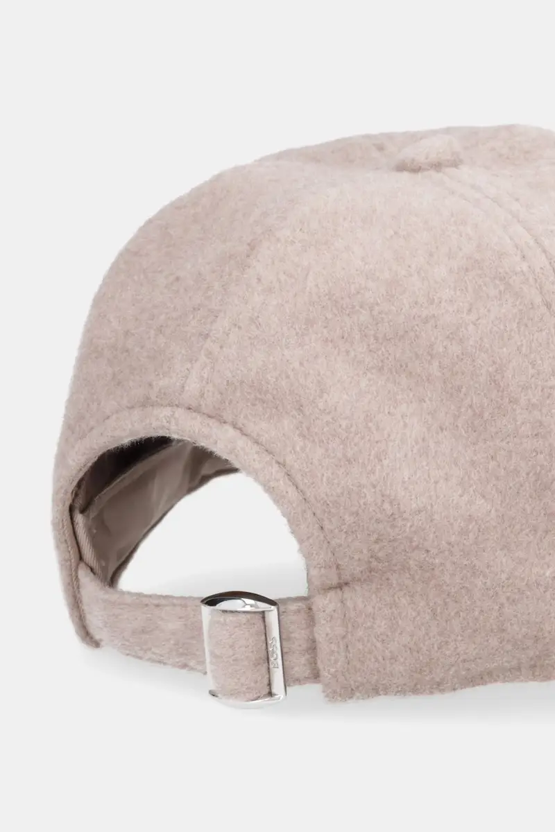 cappello da baseball con lana colore beige 50550607 miniatura 3