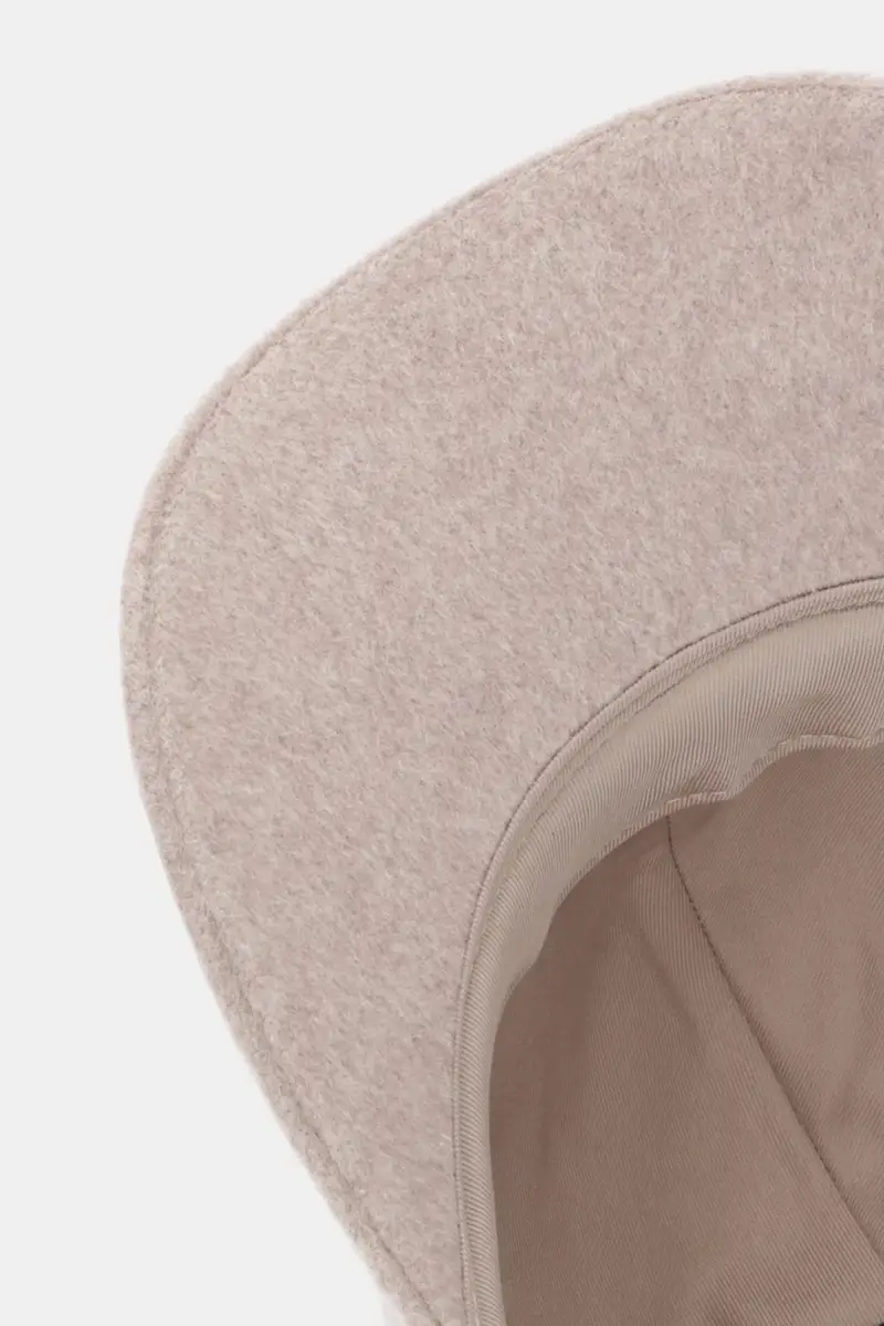 cappello da baseball con lana colore beige 50550607 miniatura 4