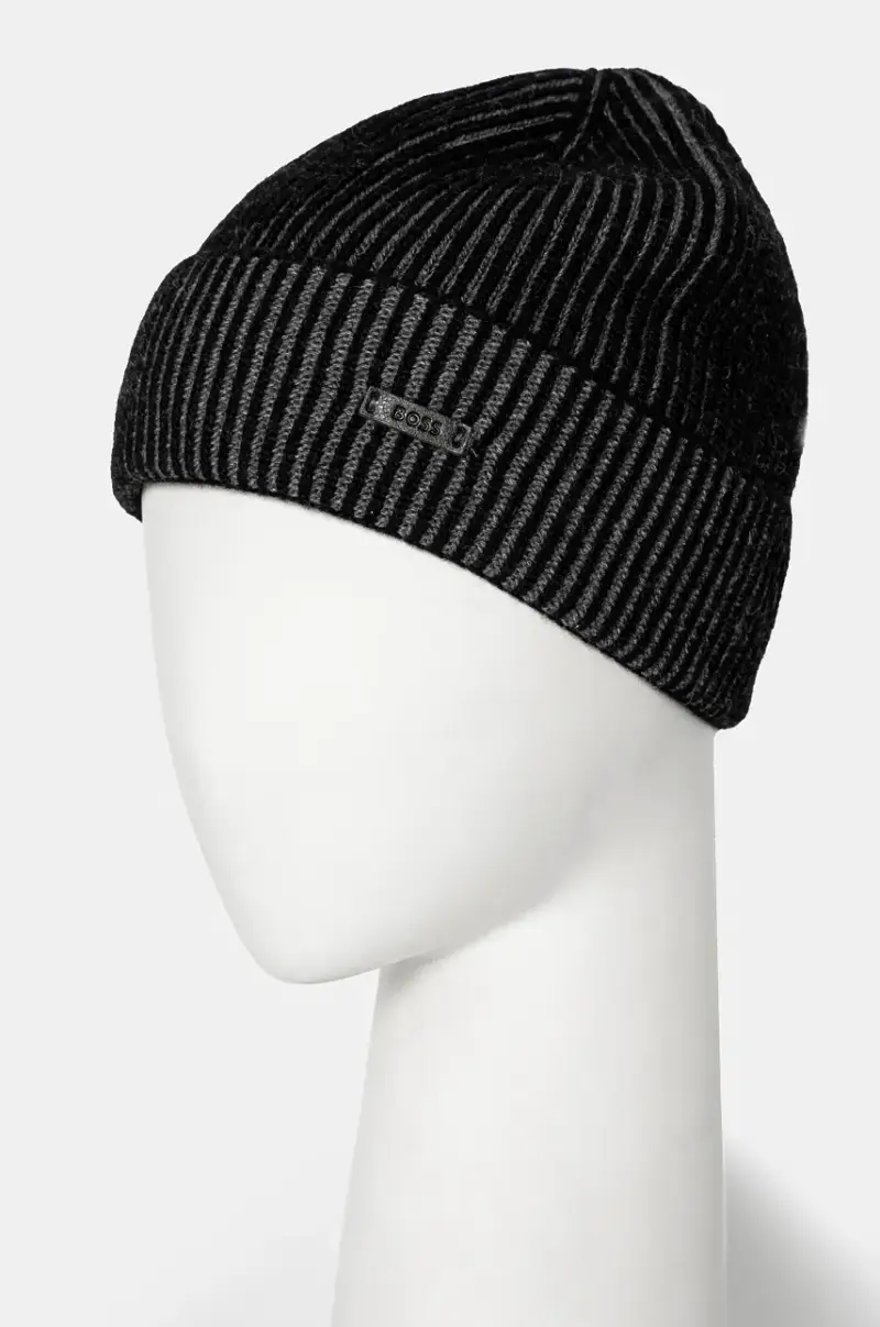 cappello e sciarpa con aggiunta di lana colore nero 50522439 miniatura 3