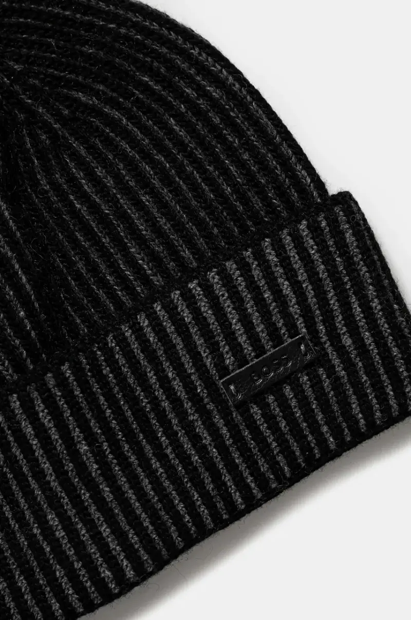 cappello e sciarpa con aggiunta di lana colore nero 50522439 miniatura 5