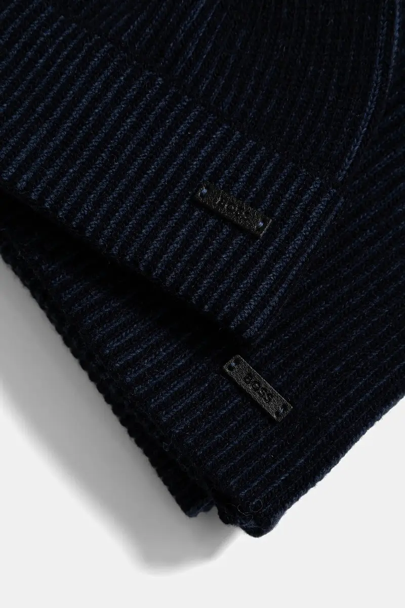 cappello e sciarpa con aggiunta di lana colore nero 50522439 Blu navy miniatura 4