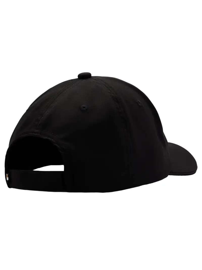 Cappello nero idrorepellente logato miniatura 3