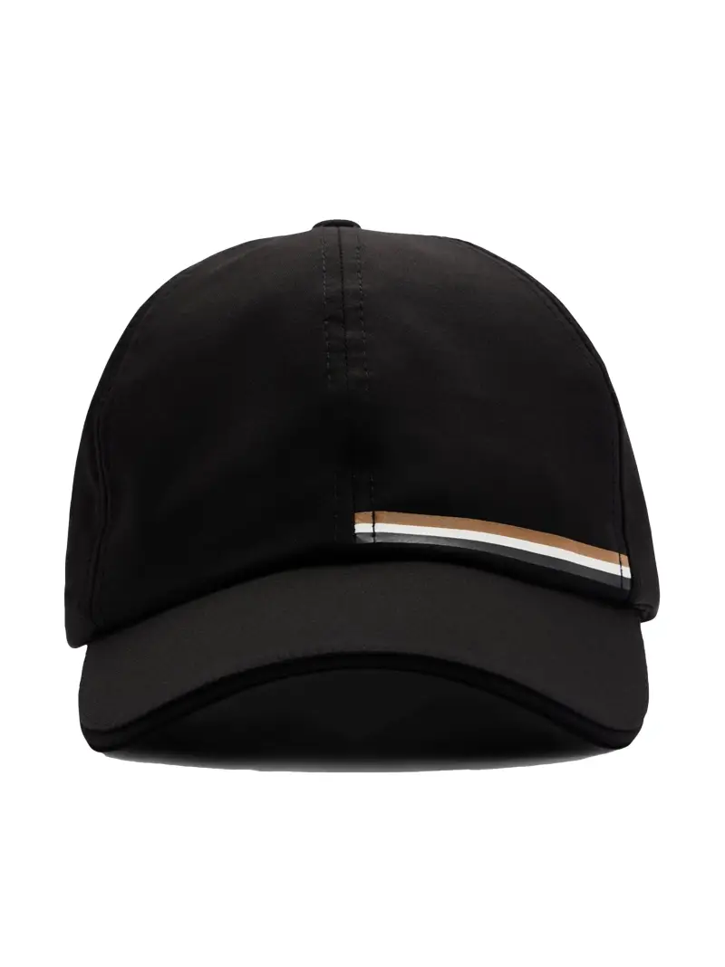 Cappello nero idrorepellente logato