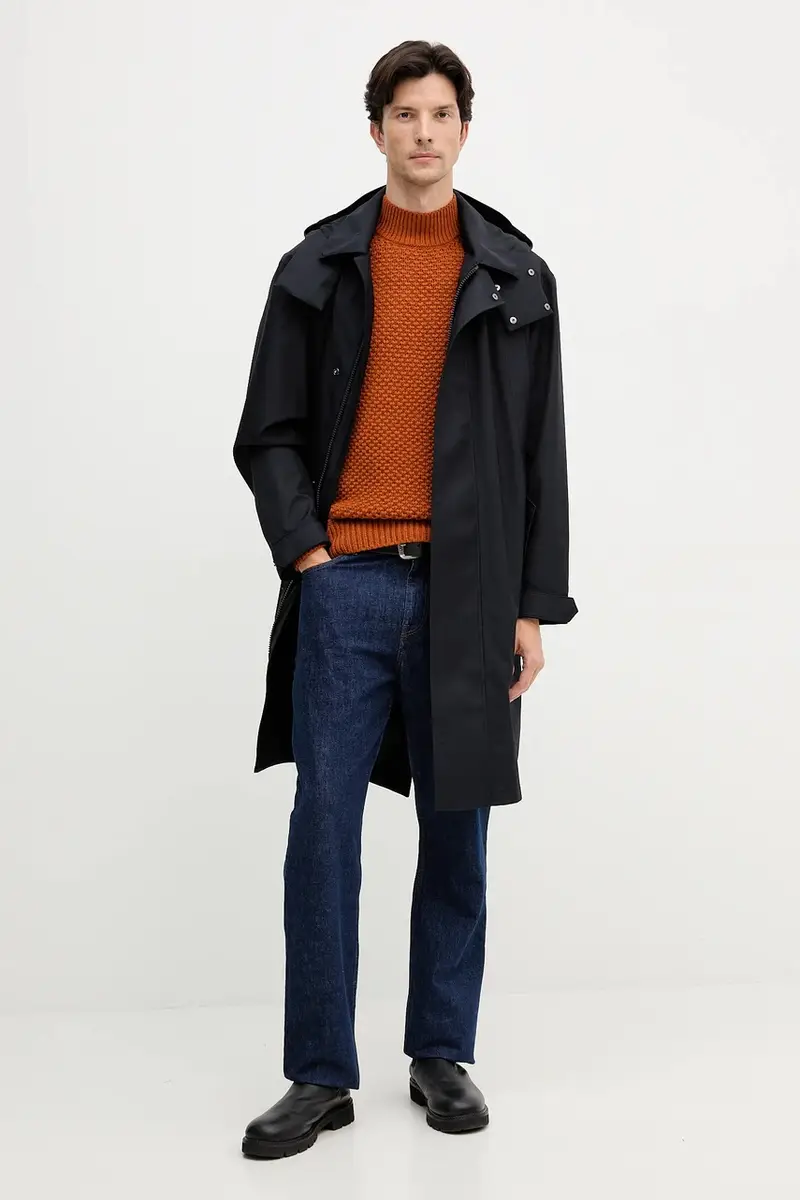 cappotto BECKHAM X BOSS colore nero 50553094 miniatura 2