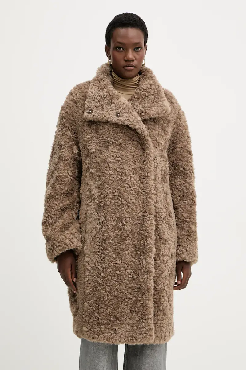 cappotto con aggiunta di lana colore beige 50548340