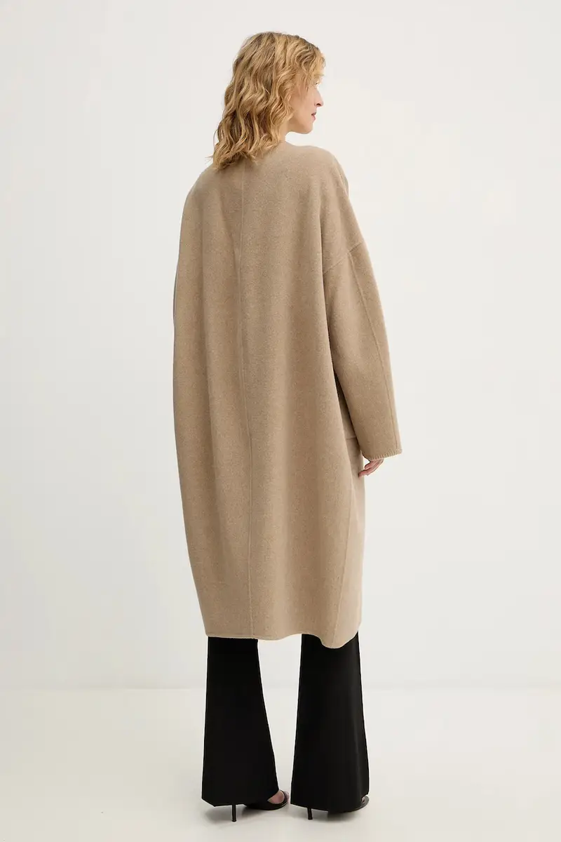 cappotto con lana Chalet Beige miniatura 3
