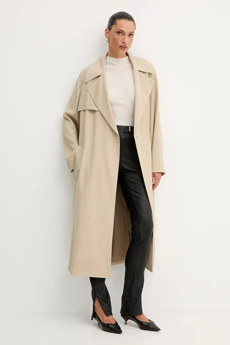 cappotto donna colore beige 50541507 miniatura 2