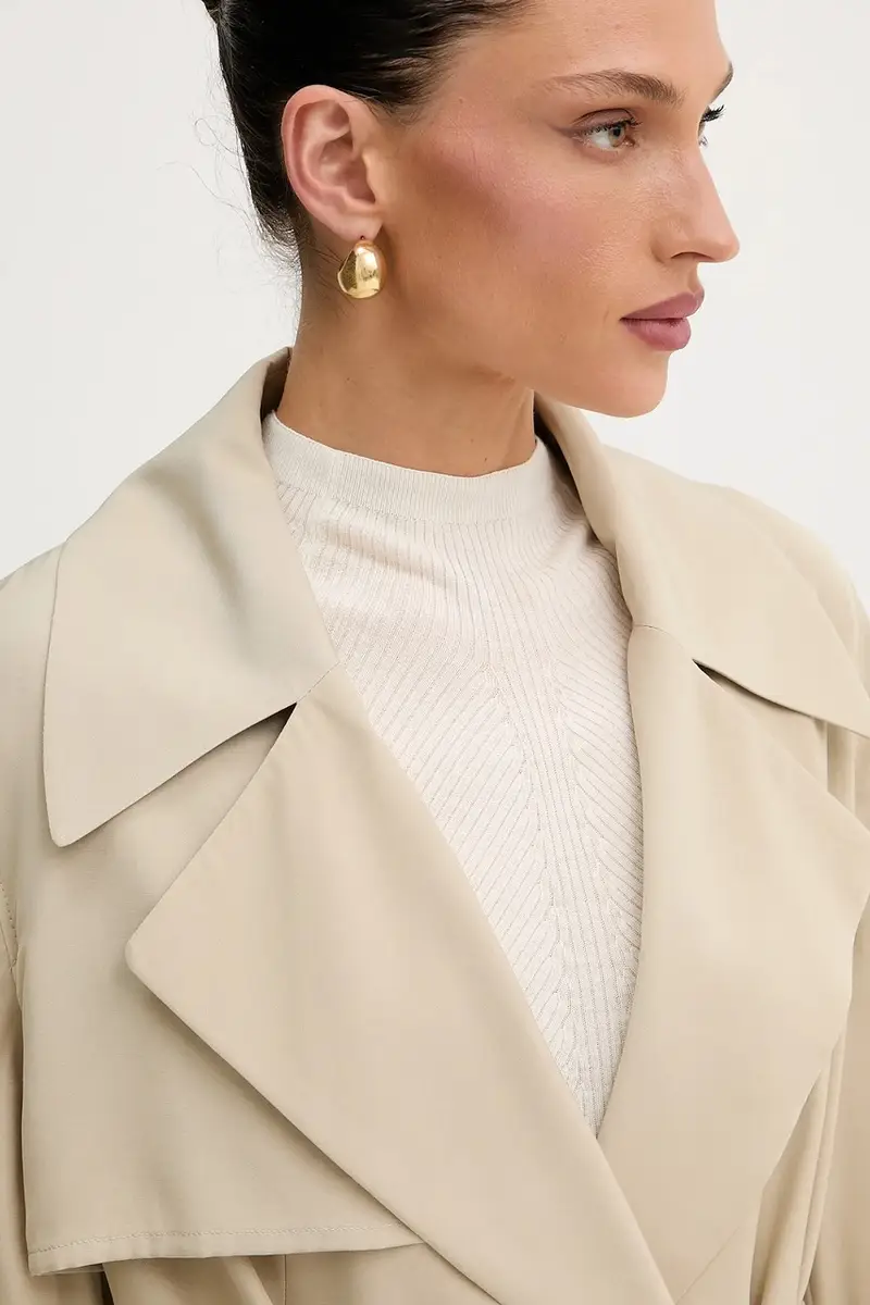 cappotto donna colore beige 50541507 miniatura 4