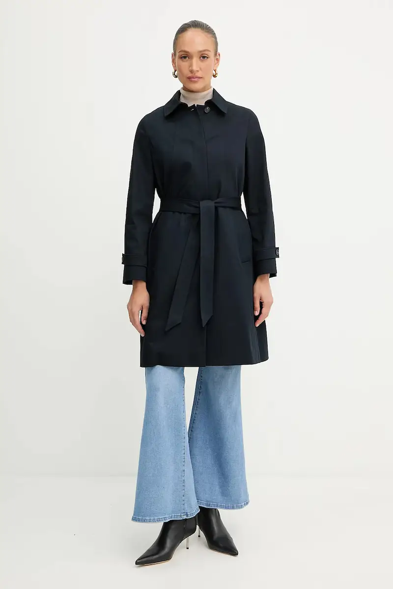 cappotto donna colore blu navy 50543189 miniatura 2