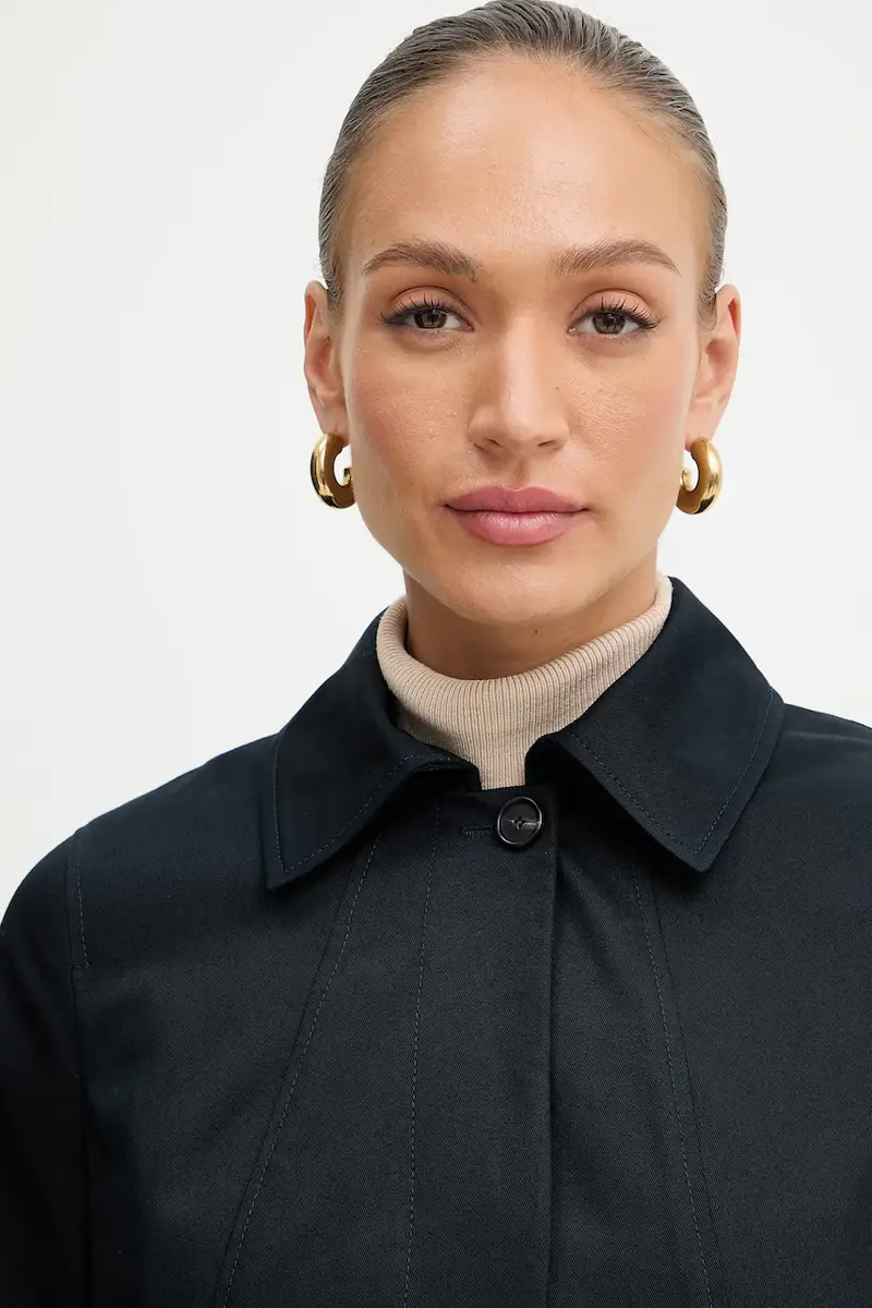 cappotto donna colore blu navy 50543189 miniatura 4