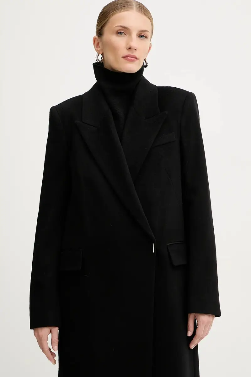 cappotto in cashemire colore nero 50548726 miniatura 4