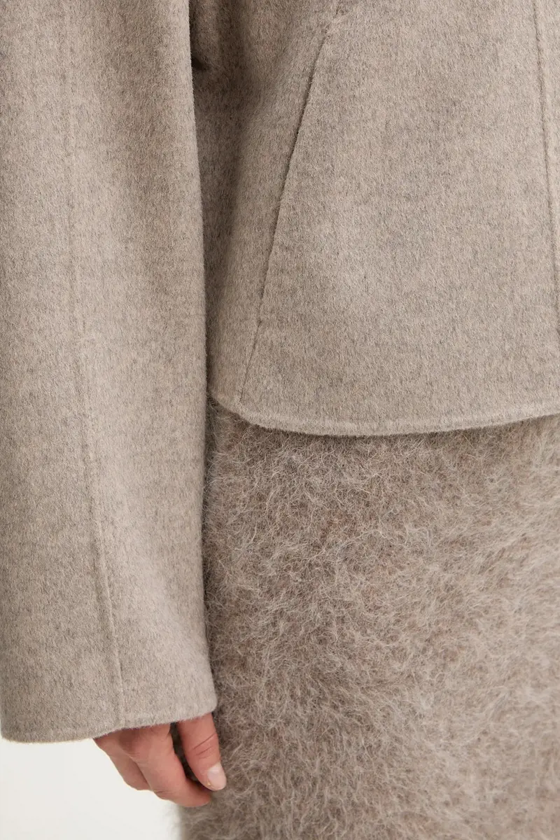 cappotto in lana Cafeta_DF Beige miniatura 5