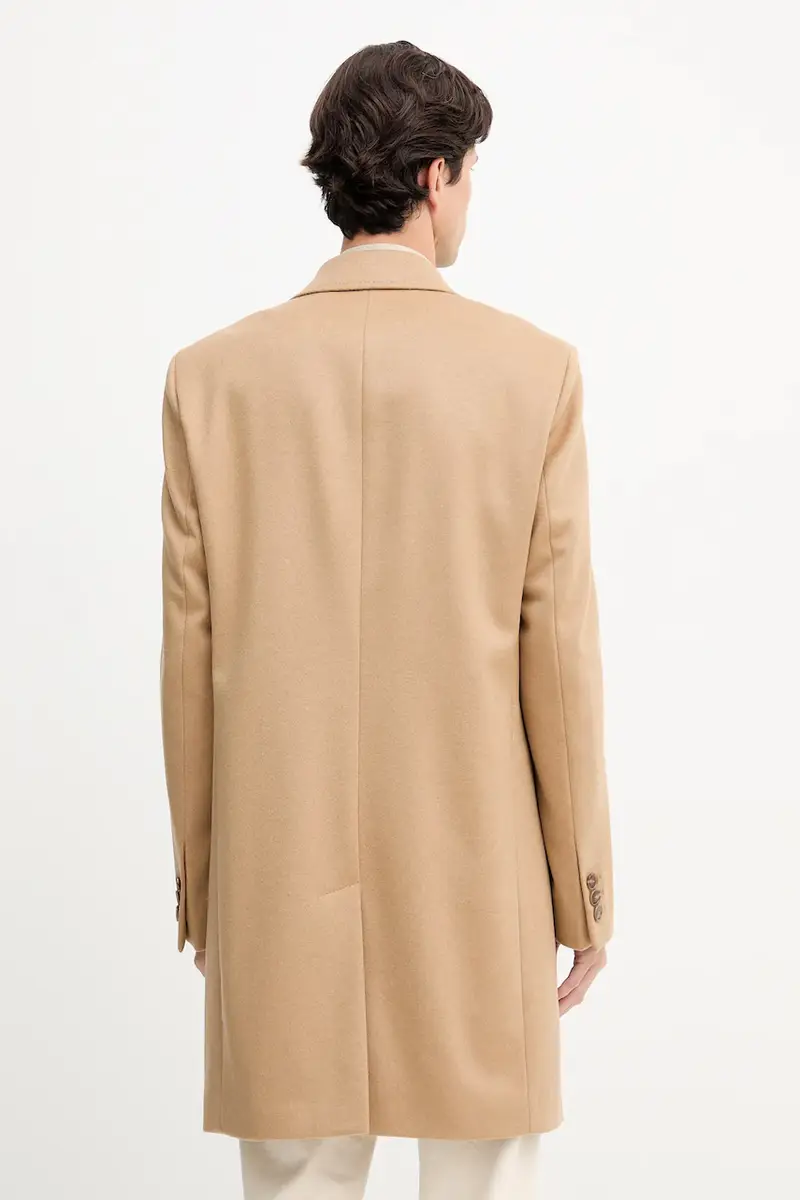 cappotto in lana colore beige 50549187 miniatura 3