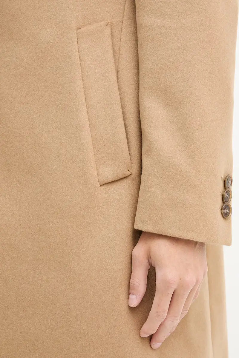 cappotto in lana colore beige 50549187 miniatura 5