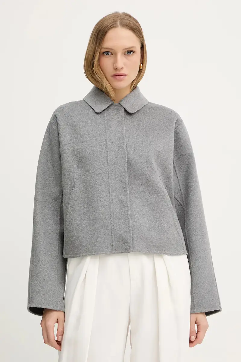 cappotto in lana donna colore grigio 50543170