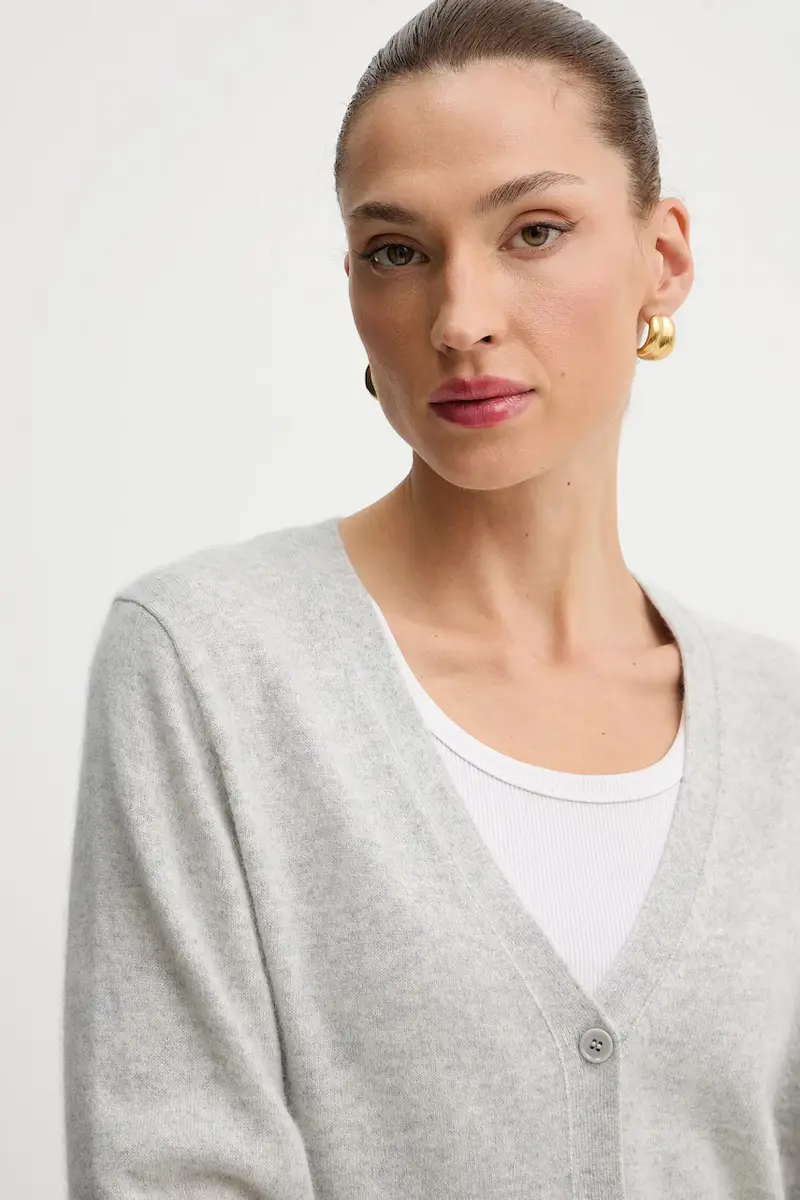 Boss Cardigan Donna Grigio 3770453 miniatura 4