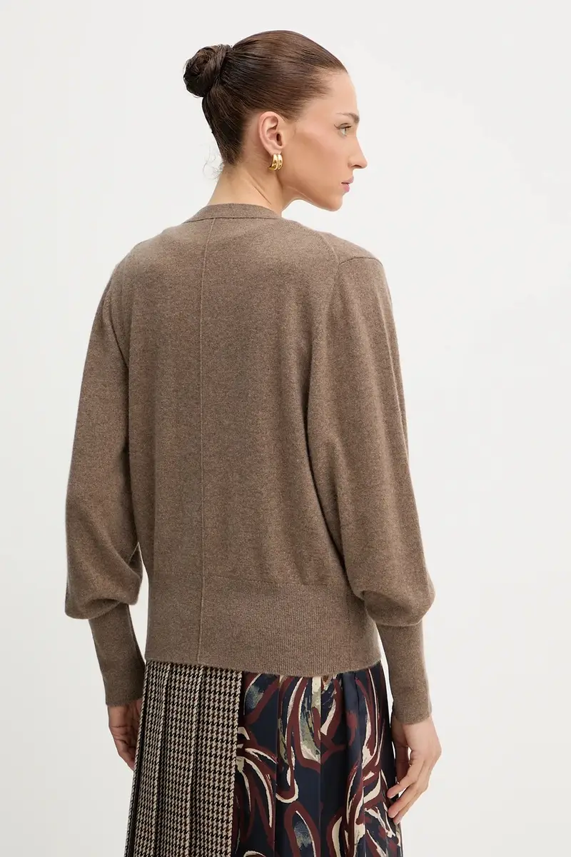 Boss Cardigan Donna Marrone 3772311 miniatura 3