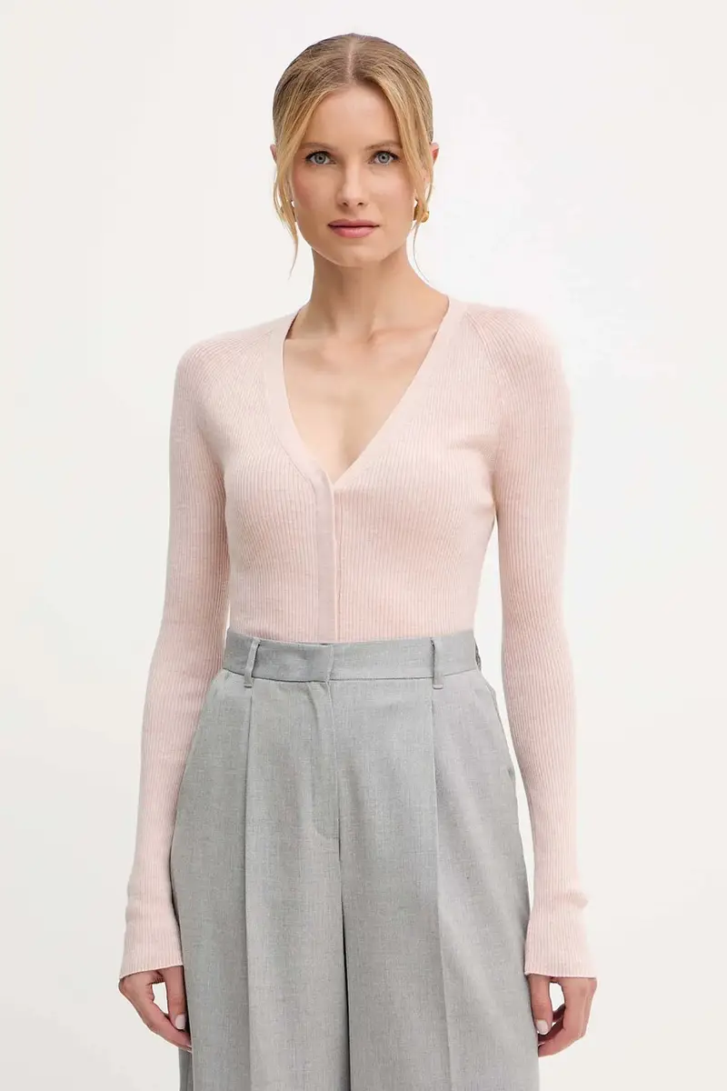 Boss Cardigan Donna Arancione 3567891