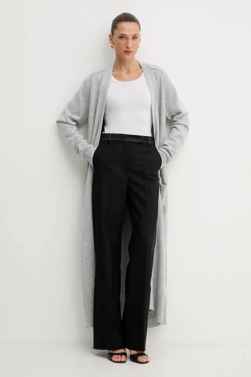 Boss Cardigan Donna Grigio 3770483 miniatura 2