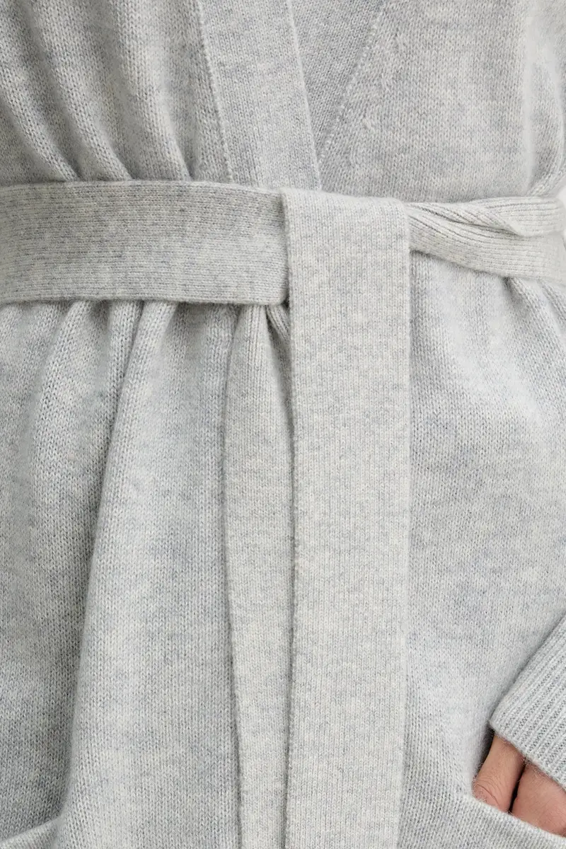 Boss Cardigan Donna Grigio 3770483 miniatura 5