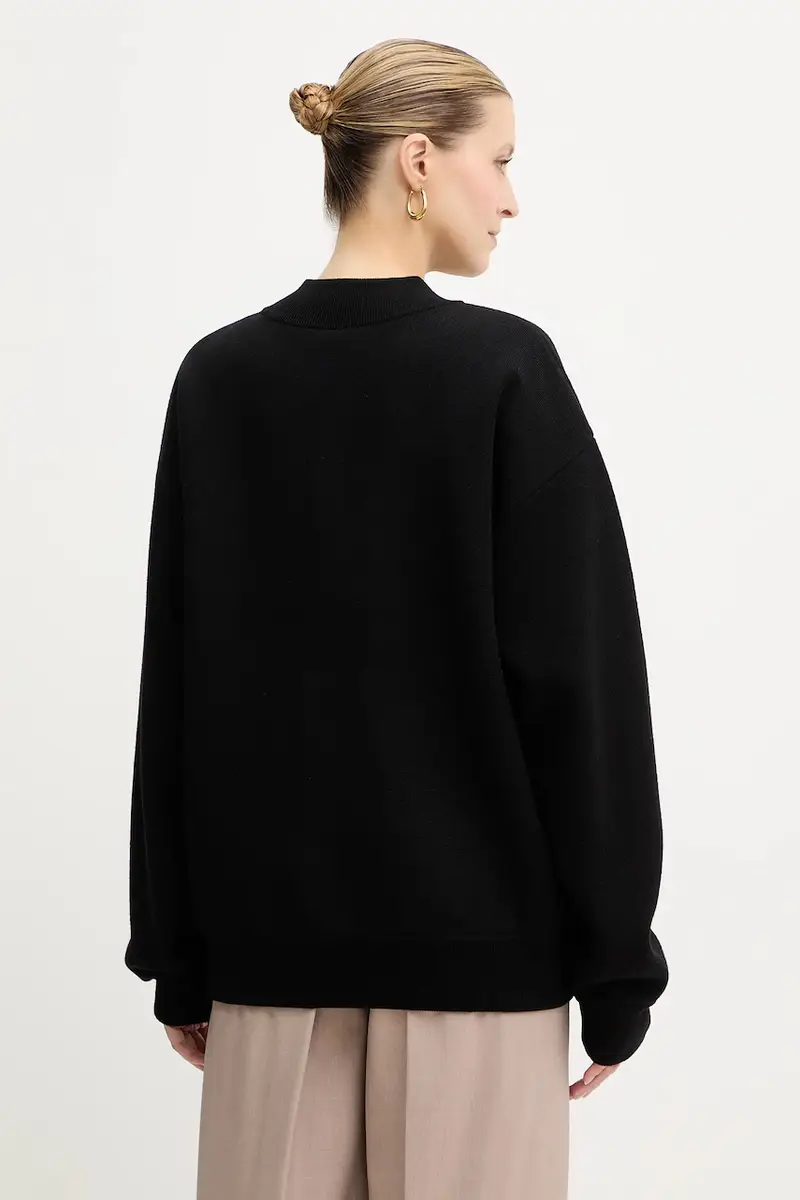 Boss Cardigan Donna Nero 3646282 miniatura 3