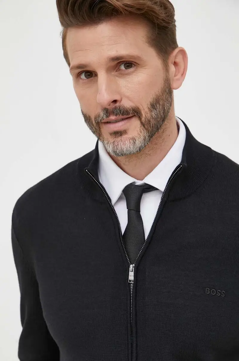 Boss Cardigan Nero 3426545 miniatura 4