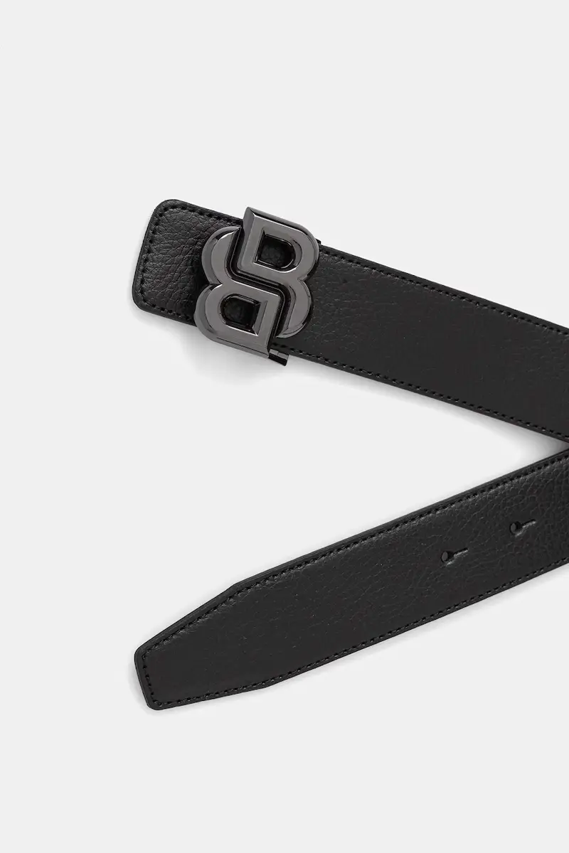 cintura in pelle bilaterale uomo colore nero 50529609 miniatura 2