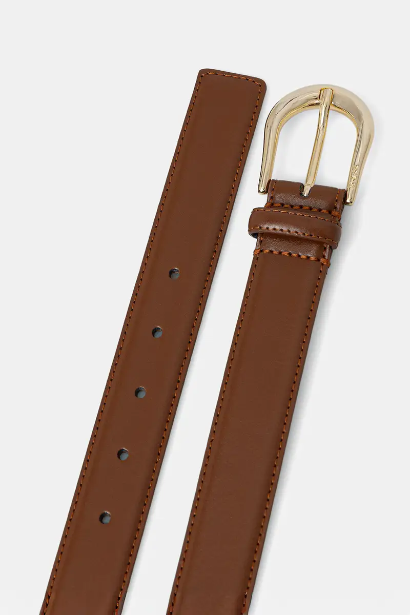 cintura in pelle Carol-St-G Marrone miniatura 2