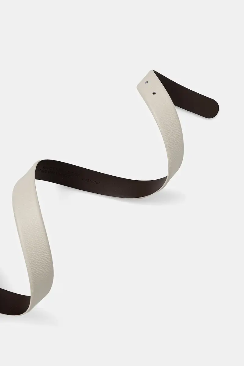 cintura in pelle donna colore beige 50480651 miniatura 2