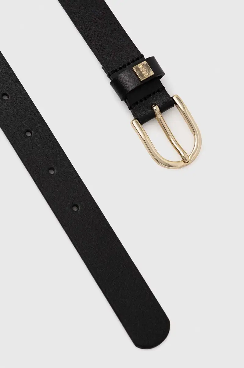 cintura in pelle donna Nero miniatura 2