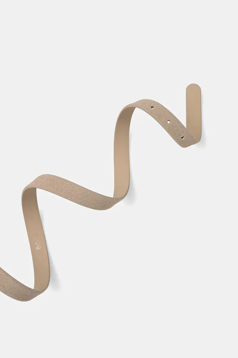 cintura in pelle scamosciata donna colore beige 50548615 miniatura 2