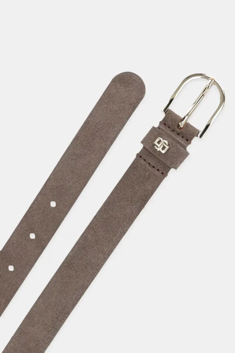 cintura in pelle scamosciata donna colore verde 50522643 miniatura 2