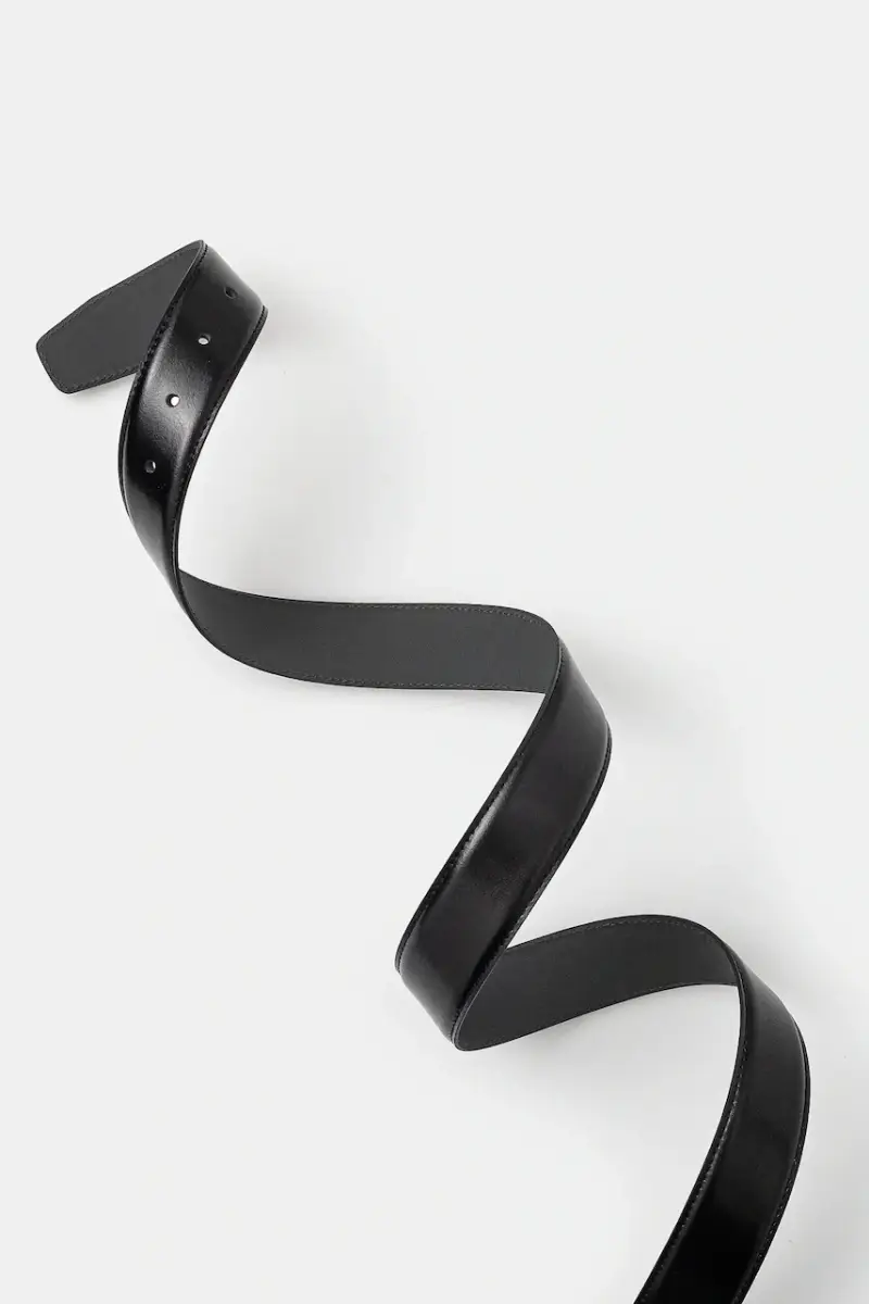 cintura in pelle uomo colore nero 50529626 miniatura 2