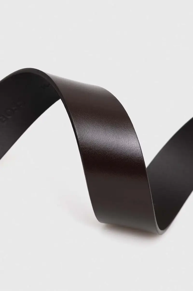 cintura in pelle uomo Marrone miniatura 2