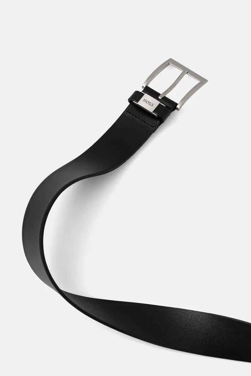 cintura in pelle uomo Nero miniatura 2