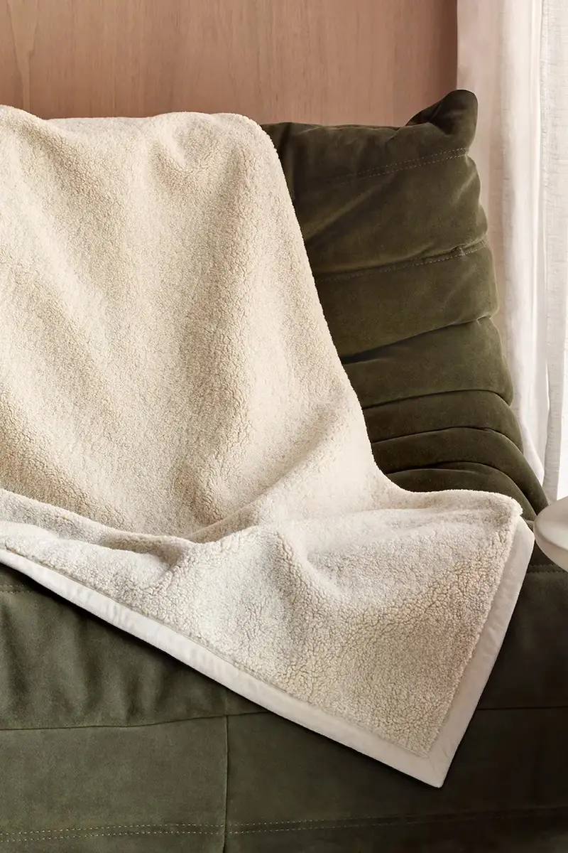 coperta NORTE 150 x 170 cm Beige miniatura 2