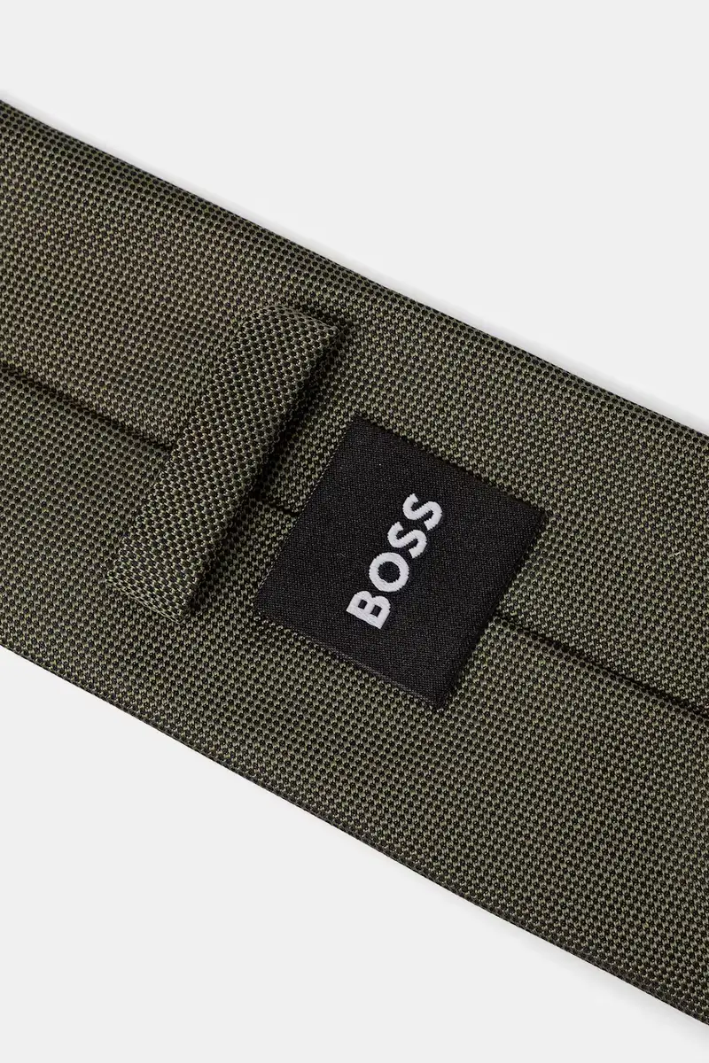 cravatta con seta colore verde 50544596 miniatura 2