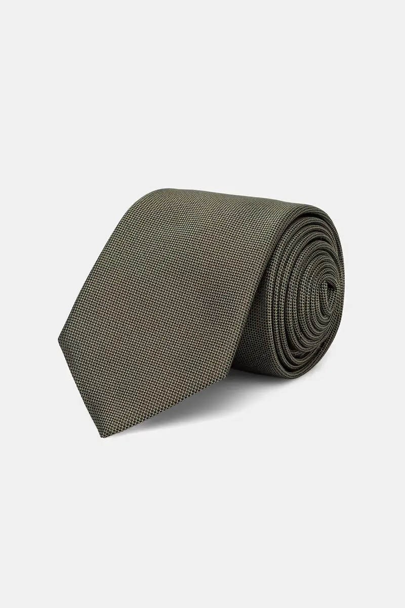 cravatta con seta colore verde 50544596