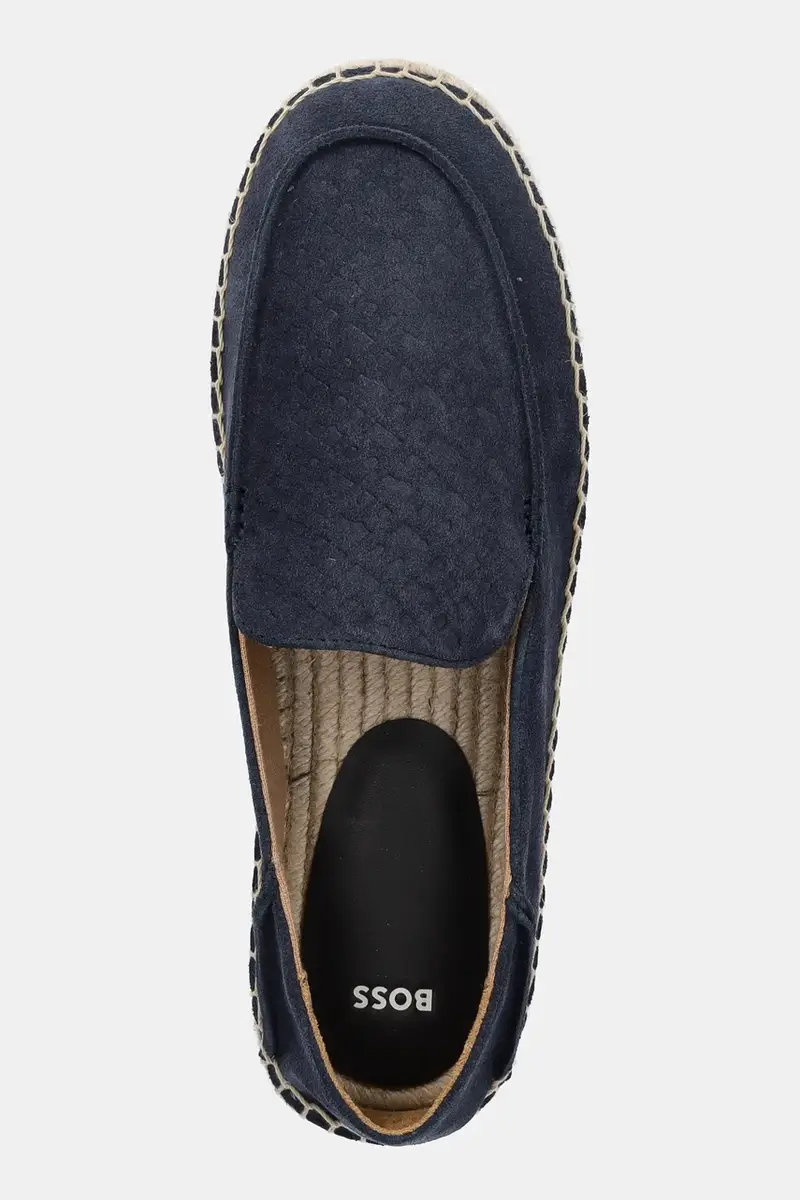 espadrillas in pelle scamosciata Madeira colore blu navy 50541781 miniatura 4