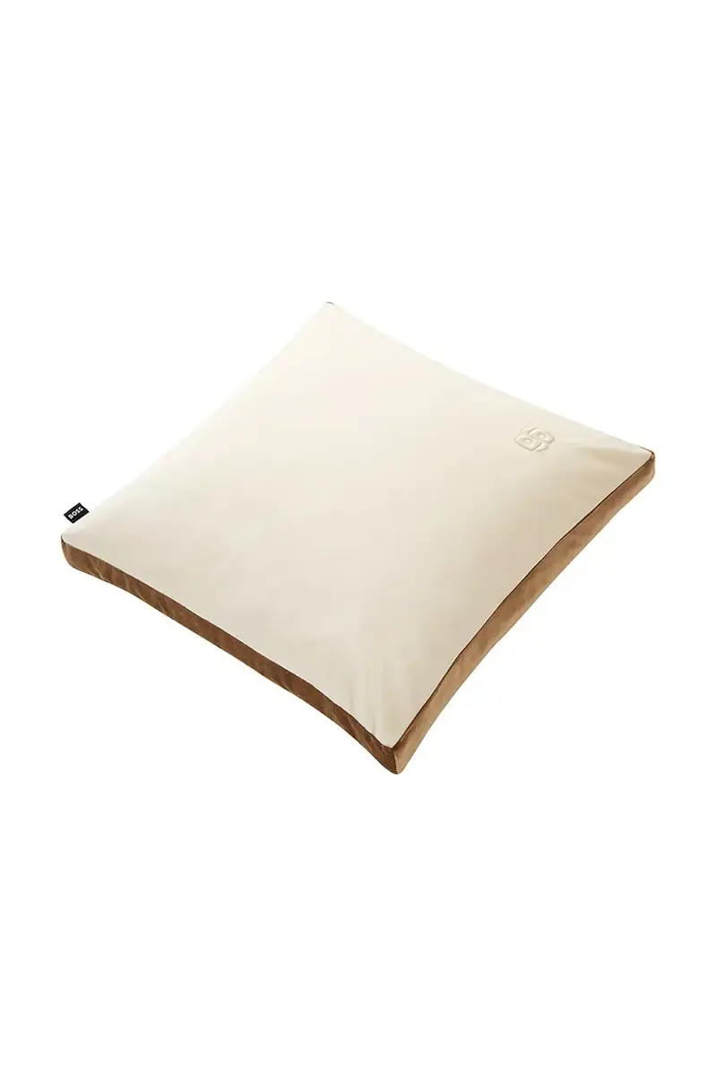 federa di cotone BVELVET Almond 43 x 43 cm colore beige miniatura 2