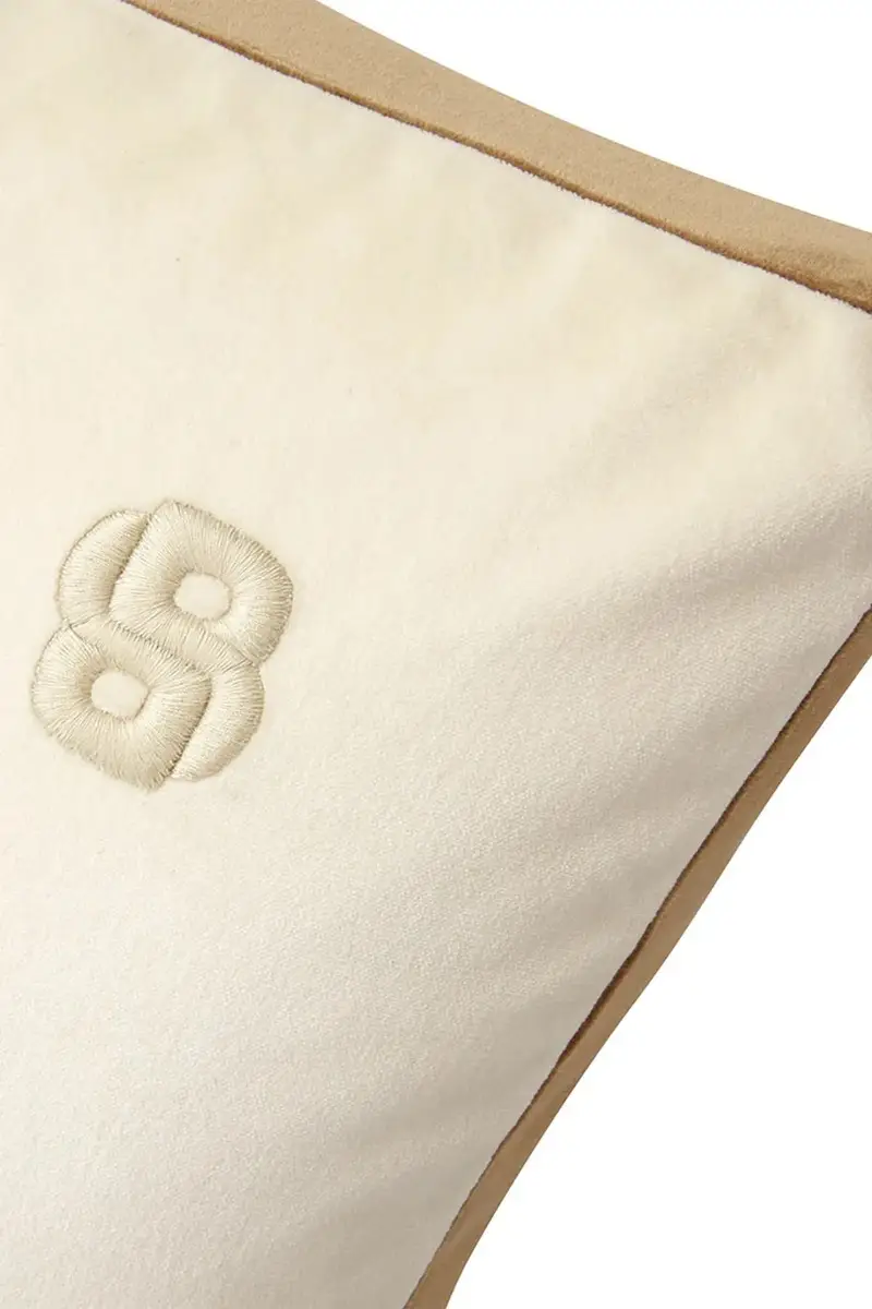 federa di cotone BVELVET Almond 43 x 43 cm colore beige miniatura 3