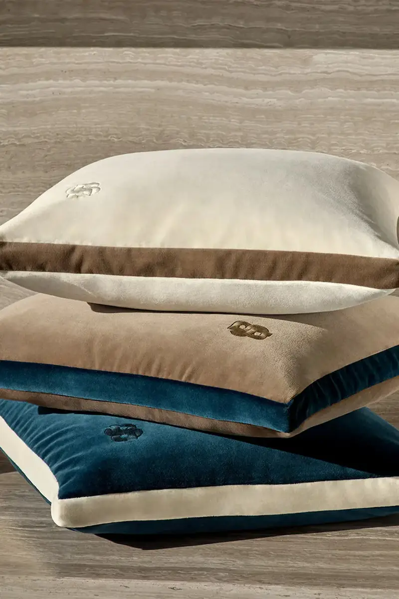 federa di cotone BVELVET Almond 43 x 43 cm colore beige miniatura 5