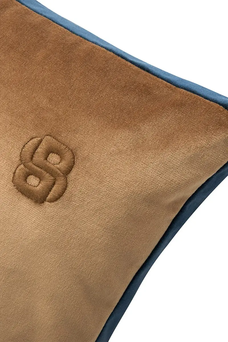 federa di cotone BVELVET Camel 43 x 43 cm colore beige miniatura 3