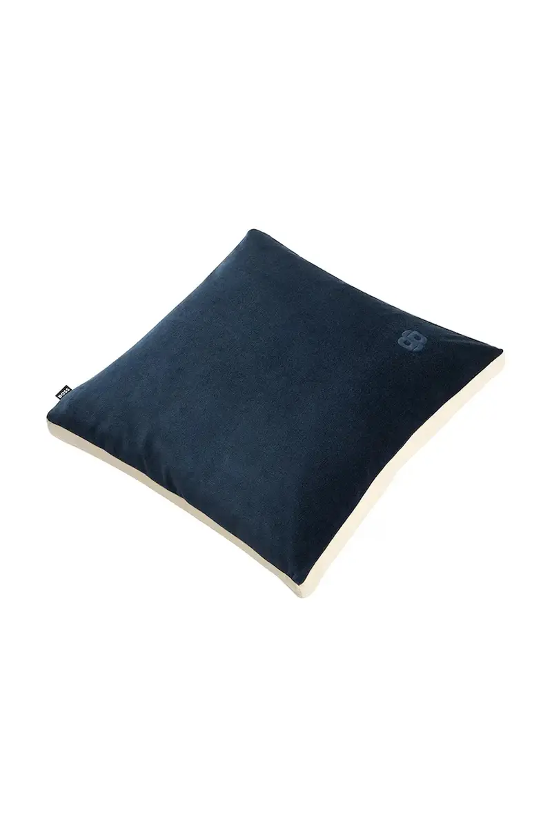 federa di cotone BVELVET Midnight 43 x 43 cm colore blu navy miniatura 2