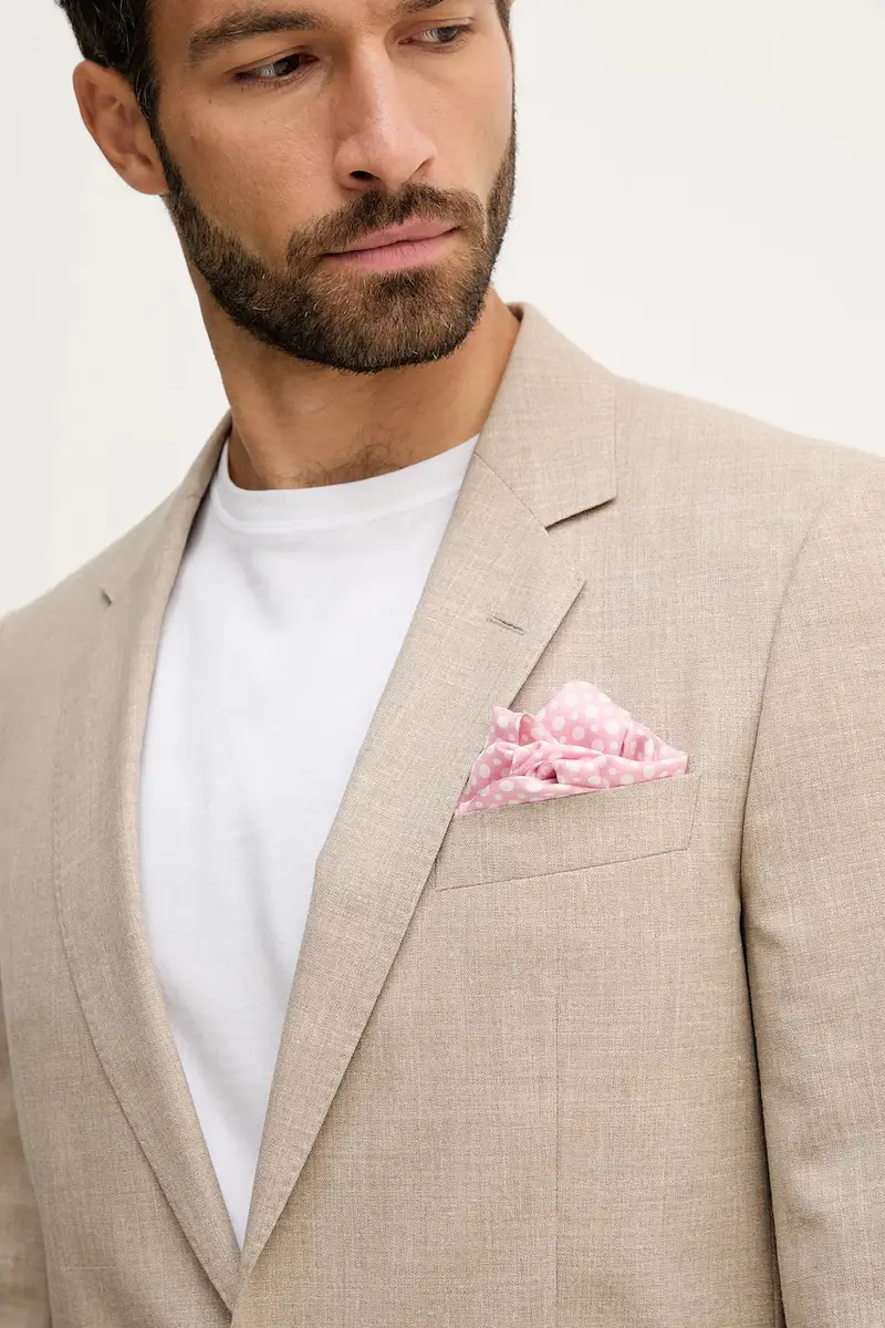 federa di seta BECKHAM X BOSS colore rosa 50549107