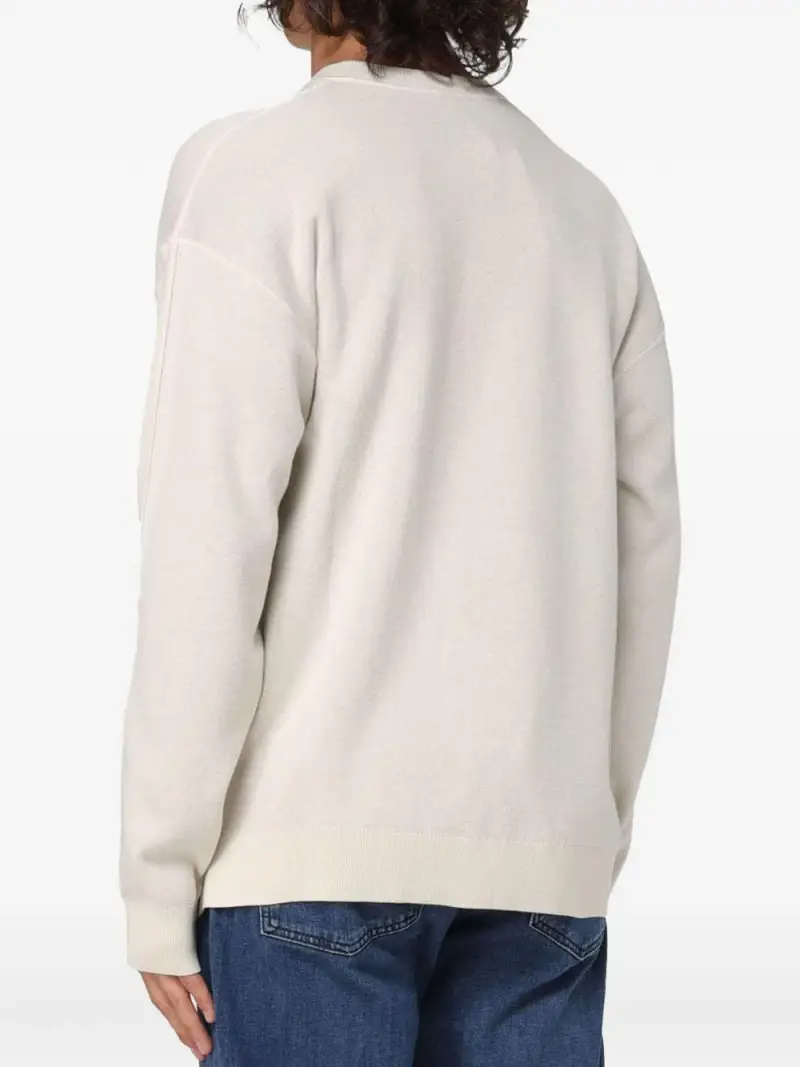 Felpa beige basic misto lana miniatura 3