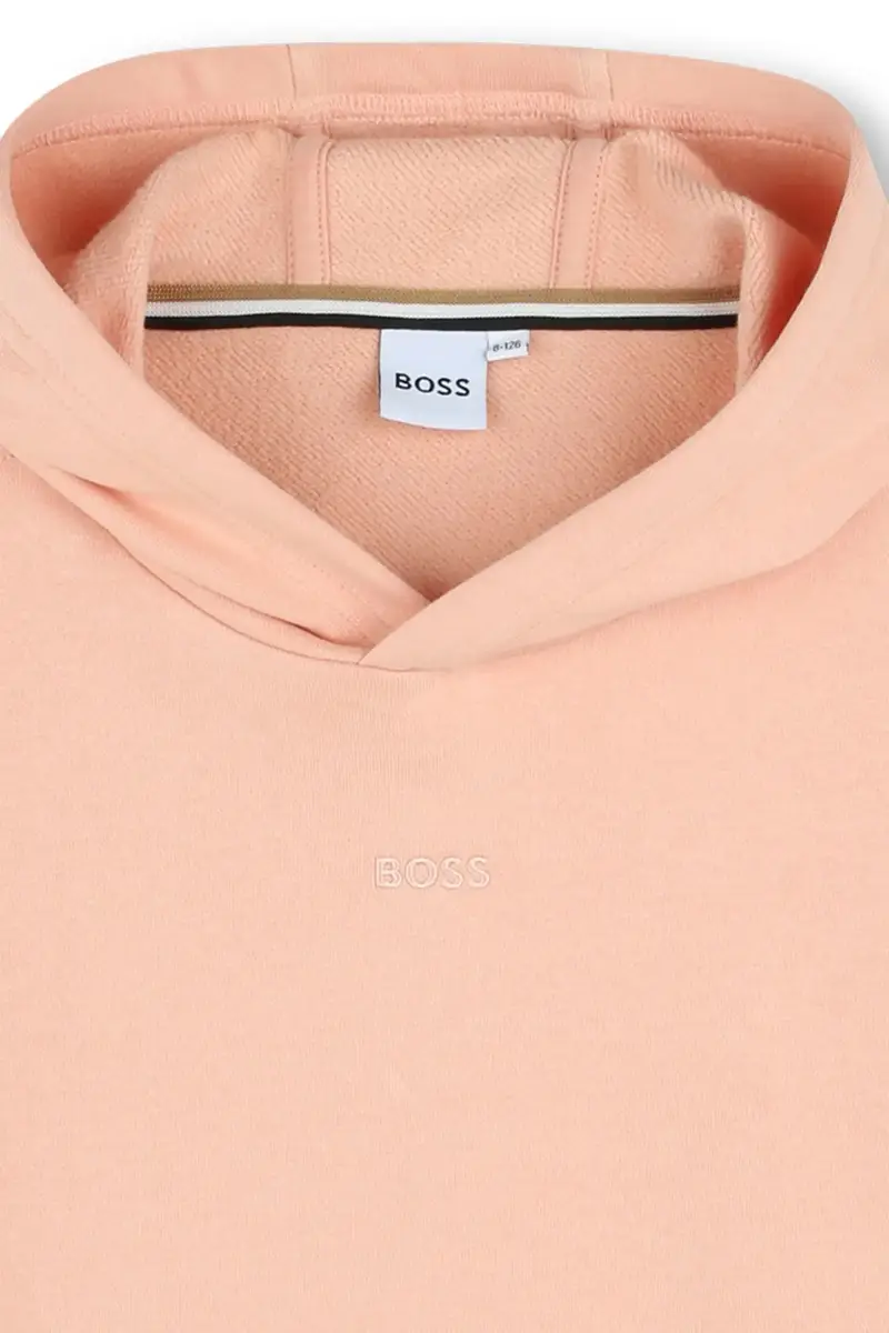 felpa colore arancione con cappuccio J52423 miniatura 4