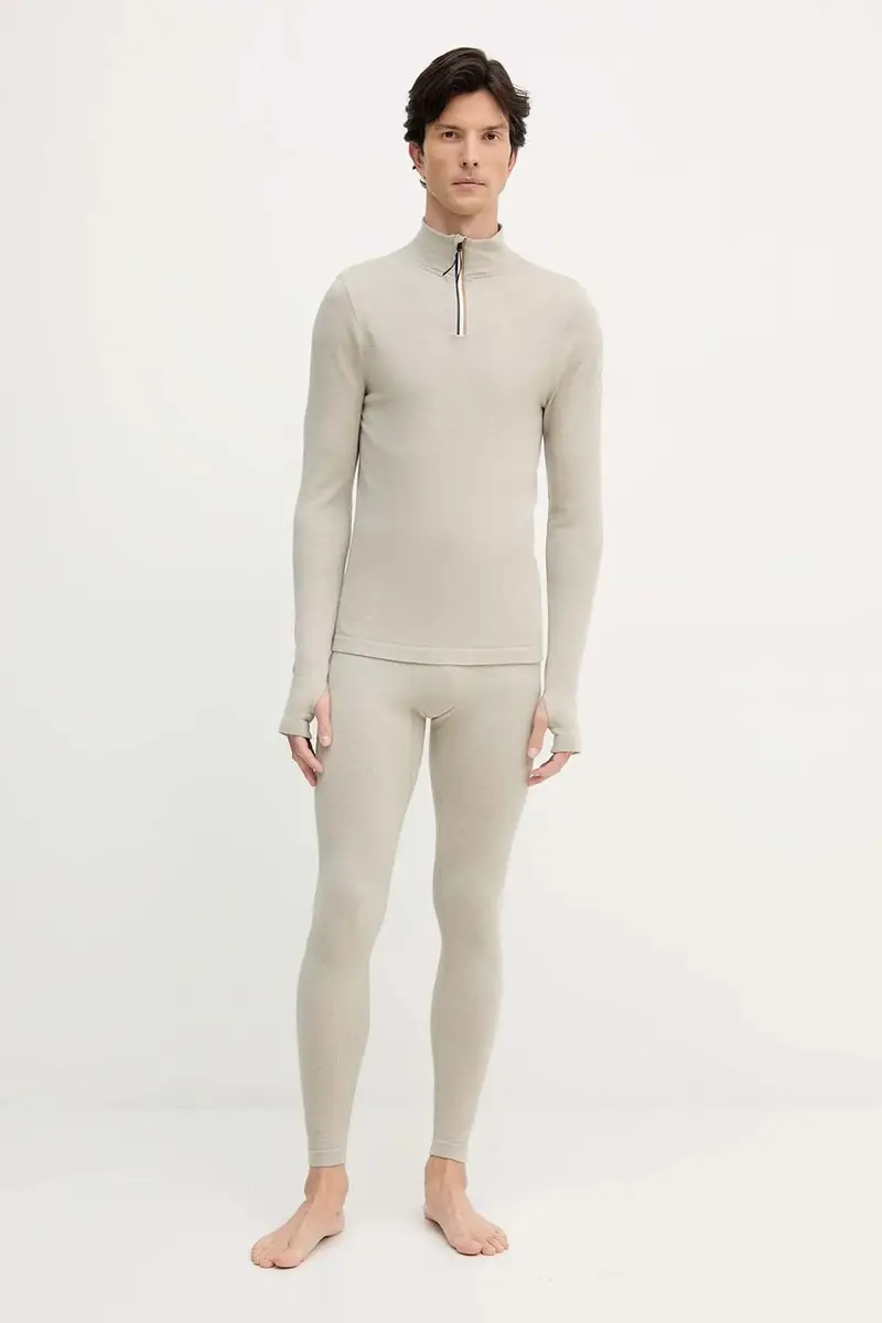 felpa con lana colore beige 50544368 miniatura 2