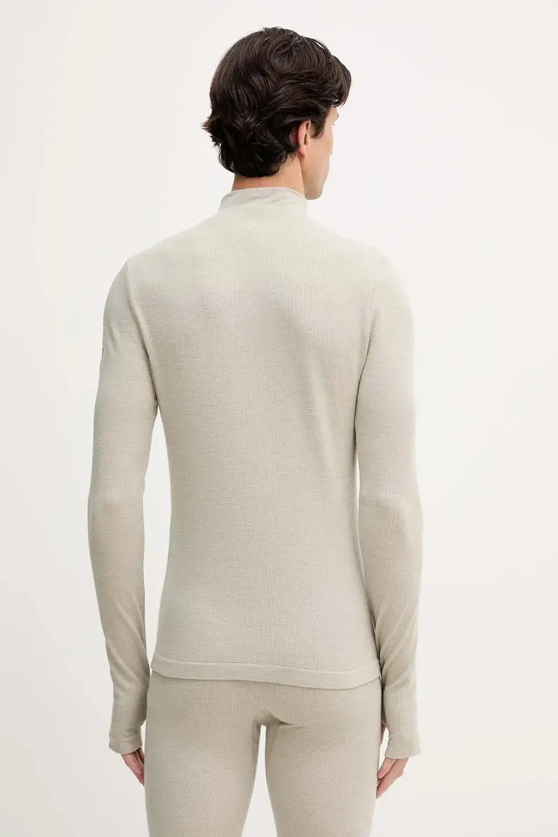 felpa con lana colore beige 50544368 miniatura 3